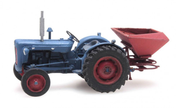 387.347 TRACTEUR FORD BLEU AVEC SEMOIR