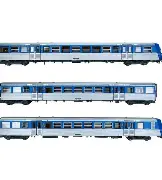 E 41.49.15 Rame Réversible Régionale SNCF, RRR Rhone-Alpes, bleu / inox, logo nouilles, n°37