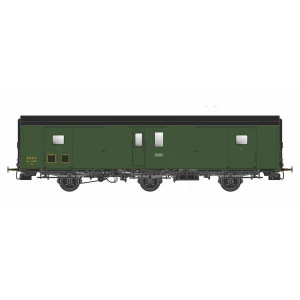 MW101 Wagon fourgon 3 essieux, PLM, Dqd2m, Vert 306, ep.IIIb, feux fin de convoi