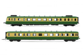 HJ2386S Autorail RGP2 X 2700 SNCF - Livrée verte et jaune