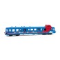 HJ2624 Autorail diesel CFTA «&nbsp;Le Furet de Morvan&nbsp;» X 3876 Picasso livrée bleue/rouge