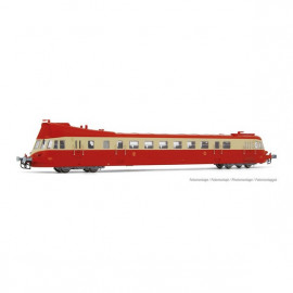 HJ2410S autorail Diesel ABJ 3 livrée rouge et crème avec toit rouge