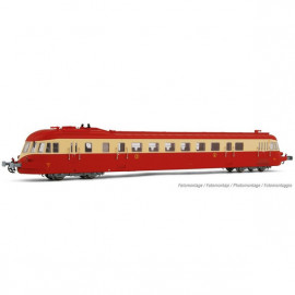 HJ2411 AUTORAIL DIESEL ABJ 4 SNCF LIVREE ROUGE ET CREME TOIT ROUGE