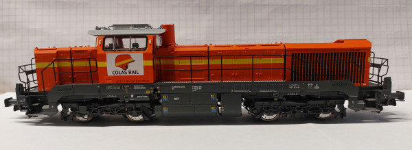 HJ2440 Locomotive diesel Vossloh DE 18, COLAS Rails, livrée orange/jaune