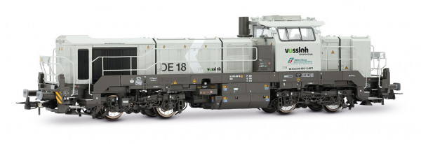 HR2969 Locomotive diesel FS Mercitalia Shunt & Terminal DE 18 Construction Vossloh, livrée blanche, époque VI