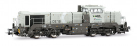 HR2969 Locomotive diesel FS Mercitalia Shunt & Terminal DE 18 Construction Vossloh, livrée blanche, époque VI