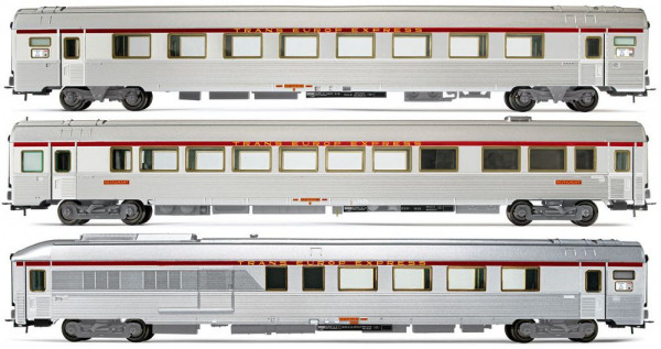 HJ4164 Set 3 voitures voyageurs TEE Mistral SNCF