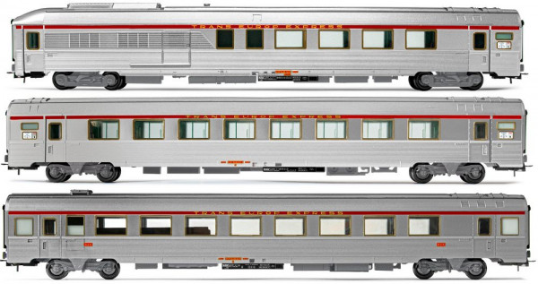 HJ4165 Set 3 voitures voyageurs TEE Mistral SNCF