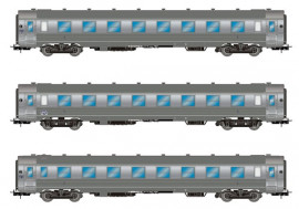 HJ4174 Set de 3 voitures DEV Inox courtes, Ep. III, SNCF