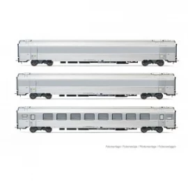 HJ4179 SET DE 3 VOITURES VOYAGEURS « TRAIN EXPO », SNCF,