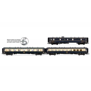 HJ4198 Set de 3 voitures voyageurs CIWL, Etoile du Nord, DD3 / VP Côte d'Azur / VPC Étoile du Nord