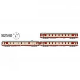HJ4191 Set de 3 voitures voyageurs Grand Confort TEE Le Kléber, SNCF
