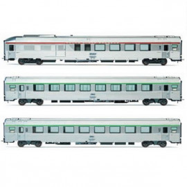 HJ4196 Set de 3 voitures voyageurs, EC Etoile du Nord, SNCF