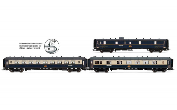 HR4391 CIWL, Set 3 voitures « Edelweiss Pullman Express »,set 2/2 ( DD3, VPC FLÈCHE D'OR + VP ÉTOILE DU NORD )
