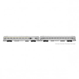 HJ4145 Coffret DEV Inox, 2 voitures A7Dtj + B10j, SNCF