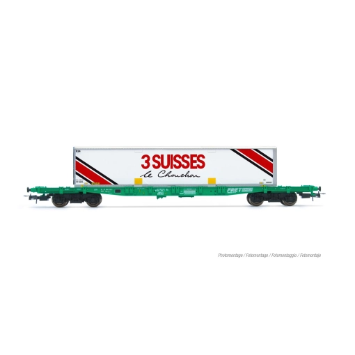 HJ6277 Wagon porte-conteneurs type S70 «&nbsp;3 suisses&nbsp;»