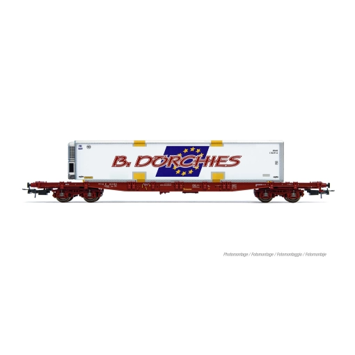 HJ6279 Wagon porte-conteneurs type S70 TOUAX «&nbsp;B. Dorchies&nbsp;»