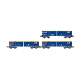 HJ6293 Coffret de 3 Wagons Tombereaux Type Eamnos - SNCF