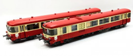 LS 10064 Autorail EAD X4691 - XR8688, rouge crème, décoration 1976, Lyon-Vaise