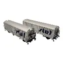 LS 30237 Set de 2 wagons réfrigérants Blanc avec logo STEF moderne