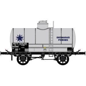 LS 30455 Wagon citerne OCEM, sans passerelle, gris, DESMARAIS FRERES, SNCF