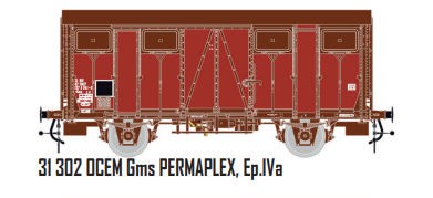 LS 31302 Wagon couvert OCEM 19/29 GMS PERMAFLEX ep IVa