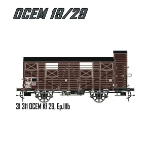 LS 31311 Wagon OCEM Kf 29, SNCF, livré brun toit noir et guérite