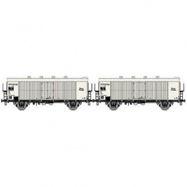 LS 30510 Coffret de 2 wagons couvert frigorifique INTERFRIGO livrée blanc