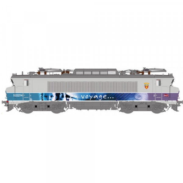LS 10055 LOCOMOTIVE ÉLECTRIQUE BB 22214 SNCF, EN VOYAGE, CHAMBÉRY, BLASON DOLE