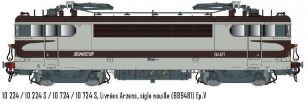 LS 10224S LOCOMOTIVE ELECTRIQUE BB 9481 VESPA LIVREE ARZENS SIGLE NOUILLE SNCF