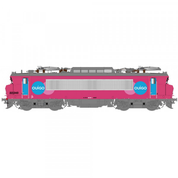 LS 11106S LOCOMOTIVE ÉLECTRIQUE BB 22240 SNCF, LIVRÉE OUIGO, LOGO CARMILLON