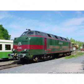23-03-S004 LOCOMOTIVE DIESEL CC 65005 SOUS MARIN VERT OLIVE BORDEAUX AGRIVAP AMBERT