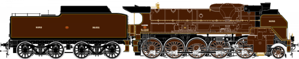 HO41201 Locomotive à vapeur 2-150 P 5.1213, Ep. II, NORD