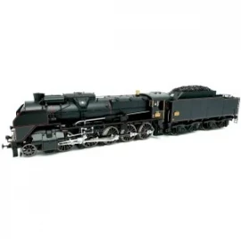 HO41205 Locomotive à vapeur 1-150 P 86 tender 34 P 404, SNCF, noire, Chaumont
