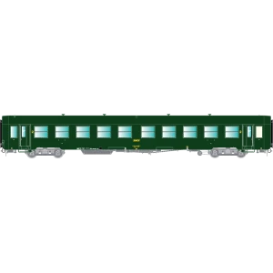 HO42508 Voiture voyageurs USI, B10t, bogies Y16, chauffage autonome Avialex, Batignolles