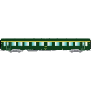 HO42519 Voiture voyageurs USI, A4t4, bogies Y24, chauffage autonome Avialex, Batignolles