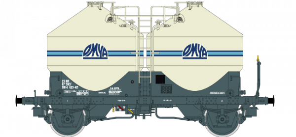 HO43113 Wagons cimentier, OMYA, ep. IV
