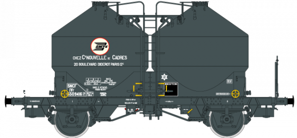 HO43120 Wagons cimentier, SMTS chez CNC, ep. III