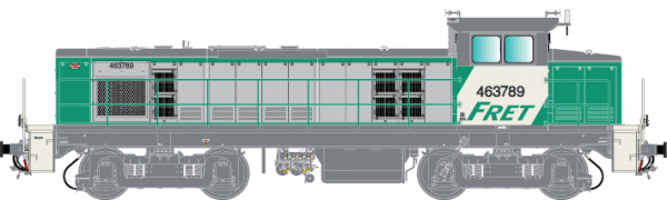 HO41107 Locomotive Diesel BB63789 FRET Dépôt de Lyon-Vaise