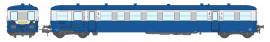 VB-447 REMORQUE D'AUTORAIL MODERNISÉ XR-8274, BLEU, SNCF, DIJON
