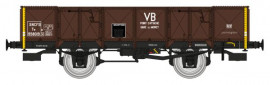 WB-823 Tombereau ex-PLM 4 portes tôlé brun wagon 540, Tw 958019 SNCF VB