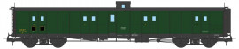 VB-358 FOURGON ex-PLM, vigie, échelle, toit et bouts noirs, vert 306 SNCF N°24583