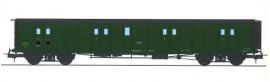 VB-360 FOURGON ex-PLM, toit et bouts noirs, petits marchepieds, vert 306 SNCF N°58847