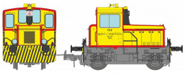 MB-226 LOCMA 0030, jaune bandes rouges, châssis gris, Thionville