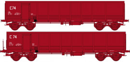 WBSE-012 Set de 2 Wagons TOMBEREAU FAS Ep.V Bogie Y25 (REE)