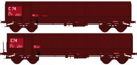 WBSE-014 Set de 2 Wagons TOMBEREAU FAS Ep.V Bogie Y25 (REE)