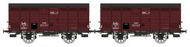 WB-743 Set de 2 Primeurs Type 2 ex-10T PLM rouge sideros, N° Fa 34007 et Fa 34647, PLM