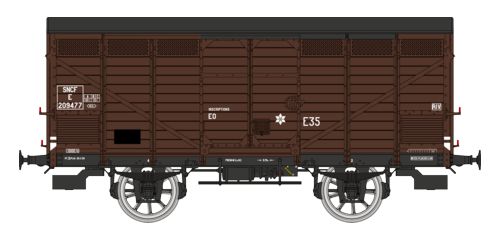 WB-748 Primeur Type 3 ex-10T PLM, N° E 209477, brun 540 SNCF