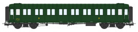 VB-458 Voiture Métallisée Ex-PLM, B8 N°54449, vert 306, SNCF