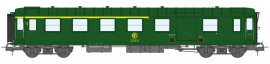 VB-461 Voiture Métallisée Ex-PLM, A4D, feux de fin de convoi, vert 301, SNCF, Logo rond